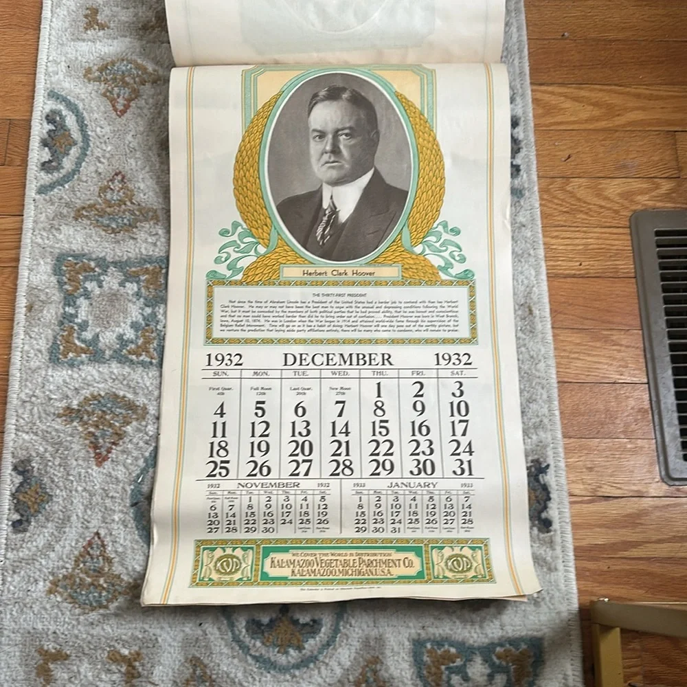 president calender